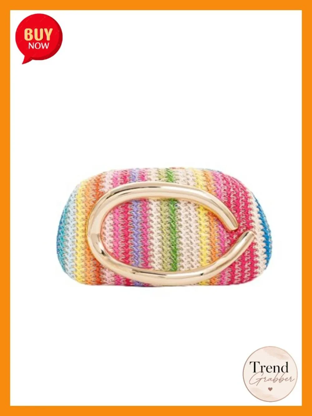 Woven Raffia Clutch Crossbody with Removable Chain Strap